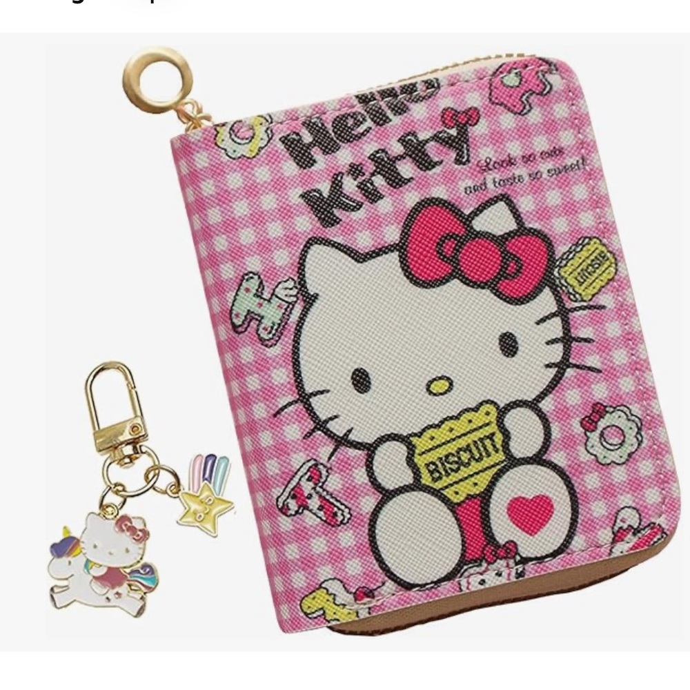 Hello Kitty Pink Wallet with Charm